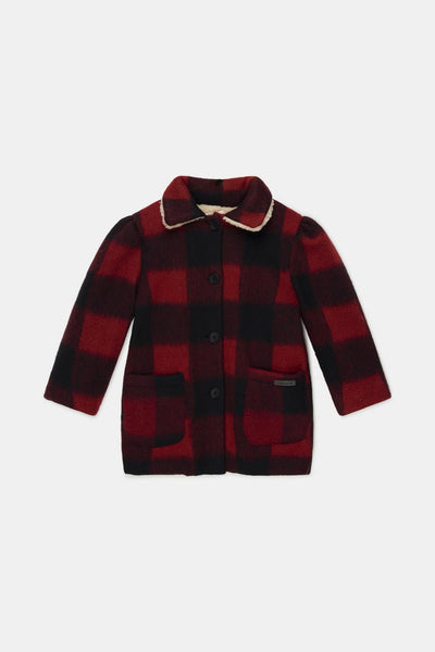 Plaid wool coat - Unique