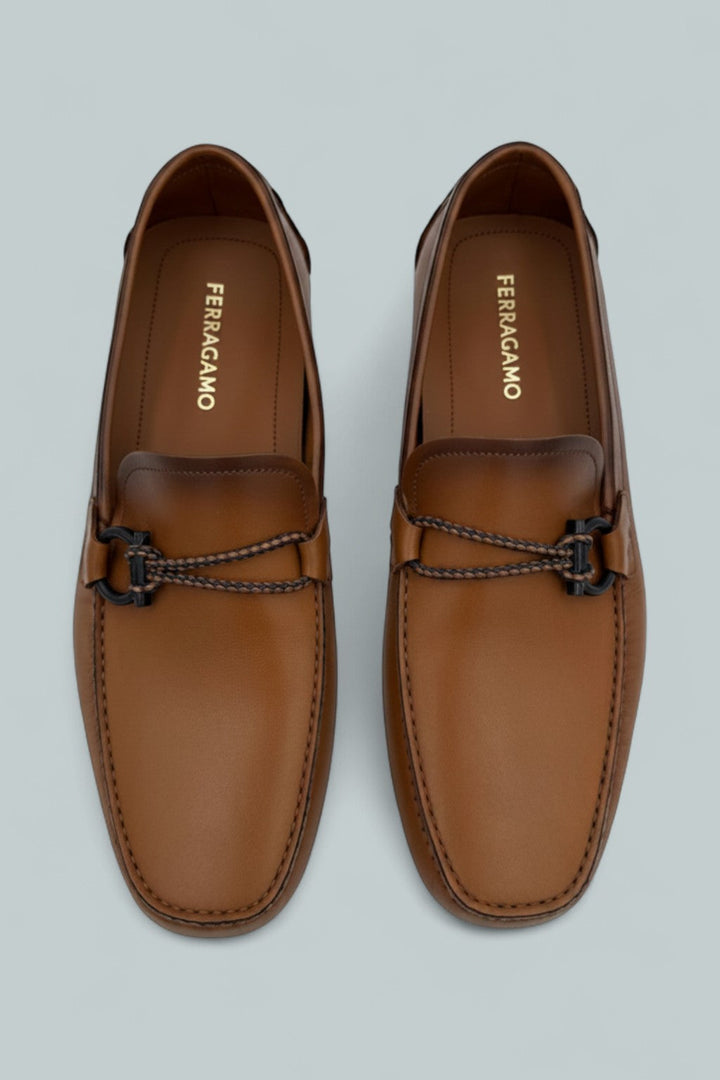 Front 4 Driving Shoe - Naturale