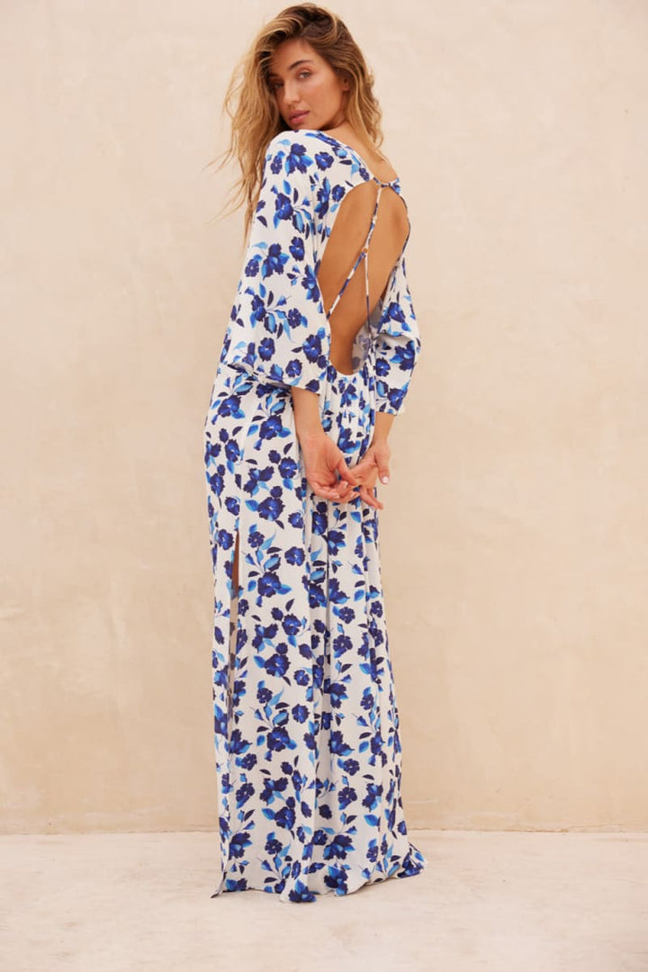 Solstice Dress - Blue Tansy