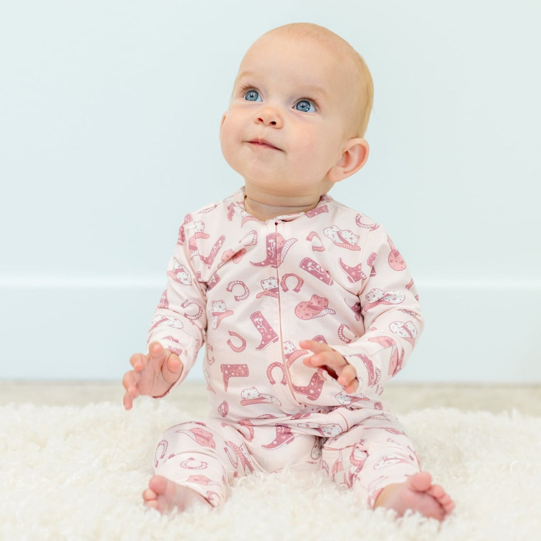 Pink Western Boots Convertible Romper - Gwen