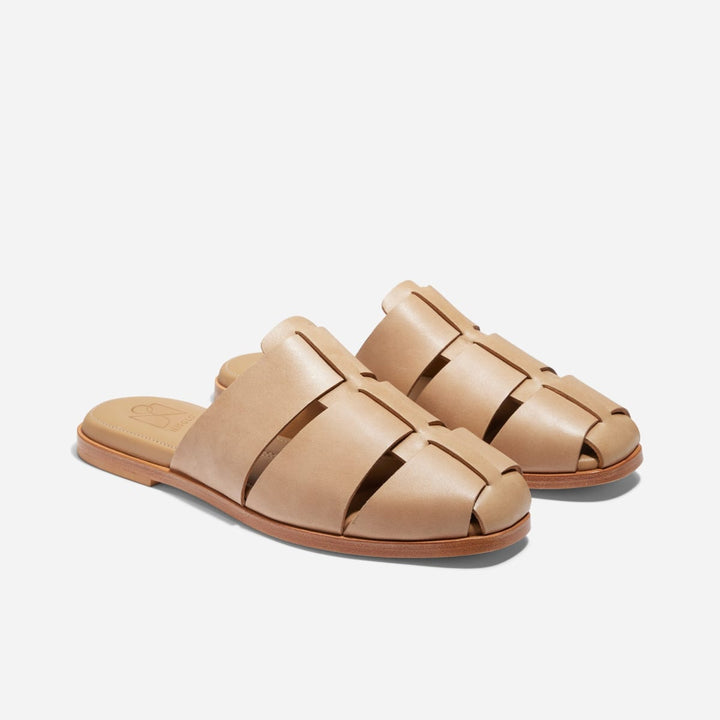 Anita Fisherman Mule - Almond