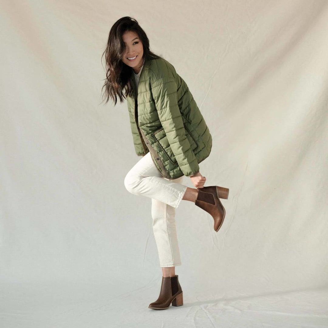Heeled Chelsea Commuter Boot - Chocolate - FINAL SALE