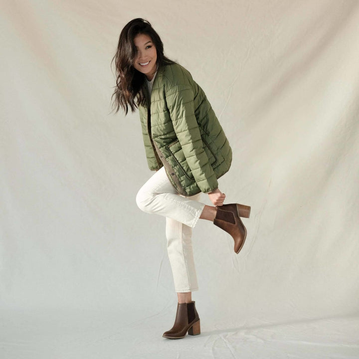 Heeled Chelsea Commuter Boot - Chocolate - FINAL SALE