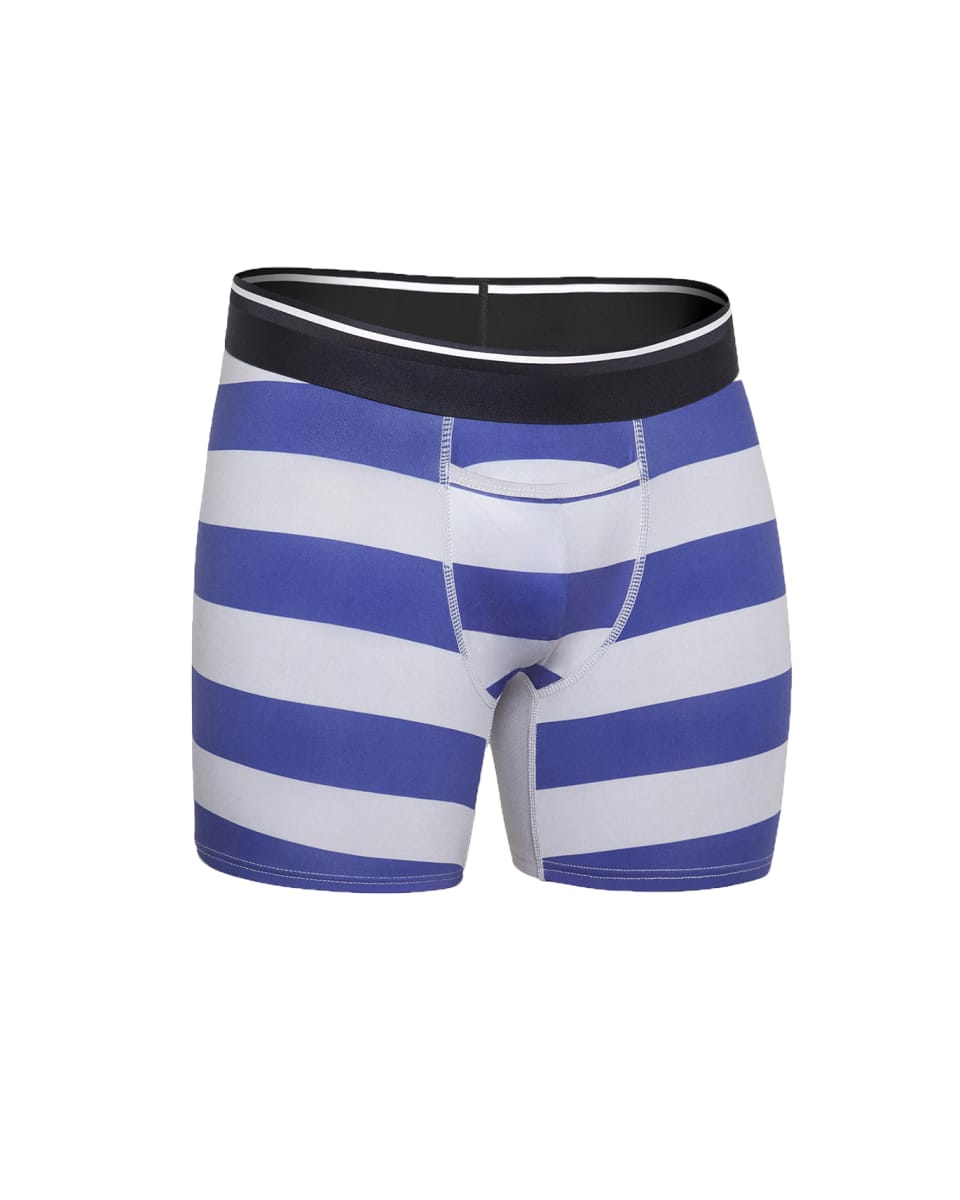 Classic Boxer Brief Standard Fit Limited Edition - Alloy/Navy Broad Stripe