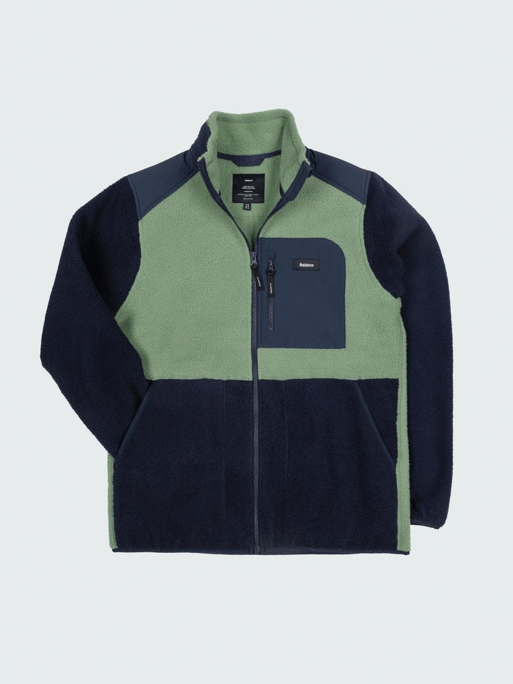 Men's Bolster Full Zip Fleece - Navy/Wild Sage