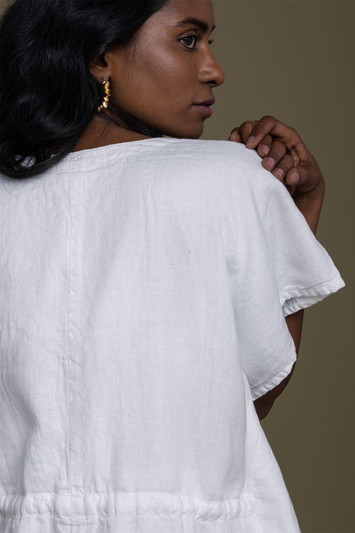 August Breeze Kaftan Dress - White