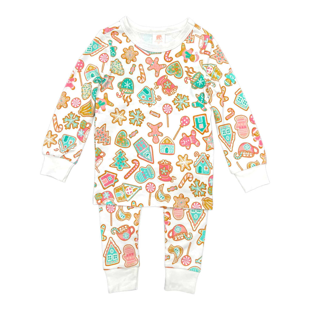 Long John Pajama Set - Gingerbread