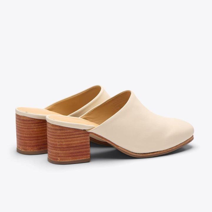 All-Day Heeled Mule - Bone