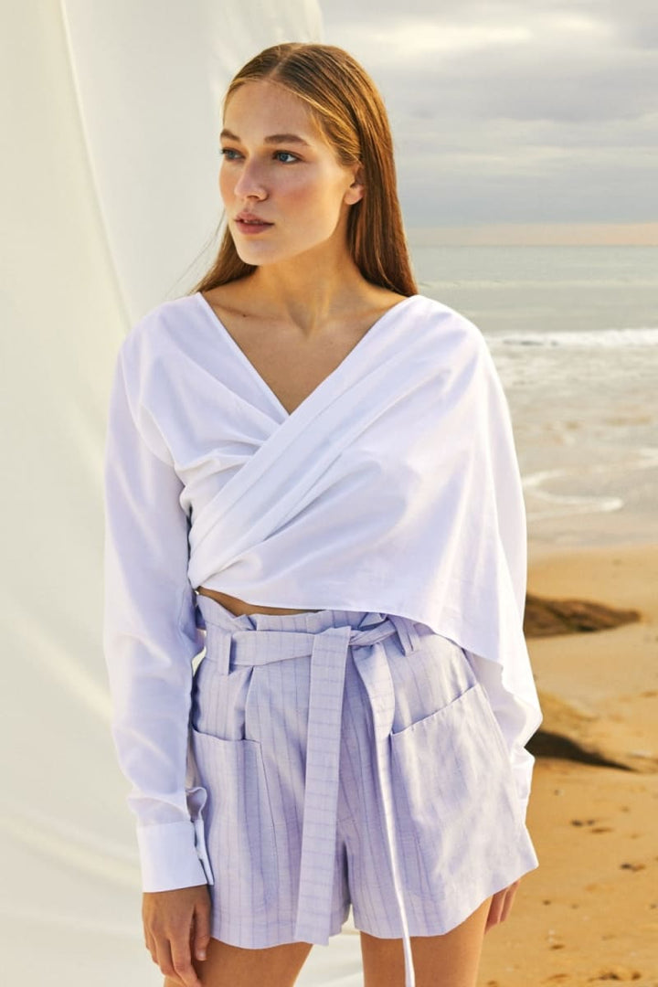 Louis Linen Short - Lilac