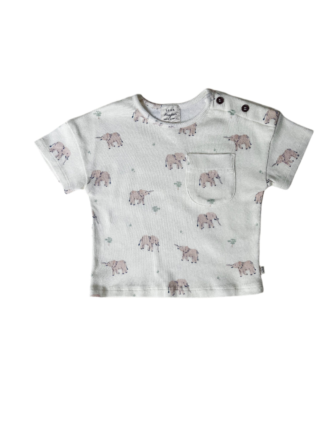 Pocket Tee - Elephants