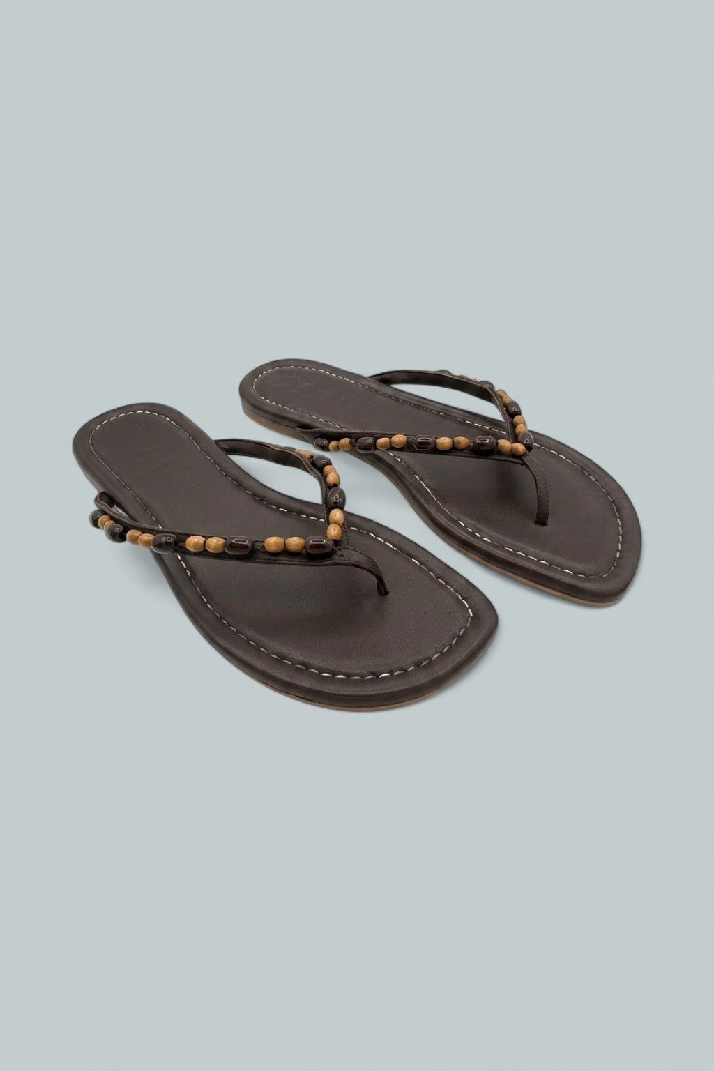 Women's Freja Thong Sandals - Wood Beads