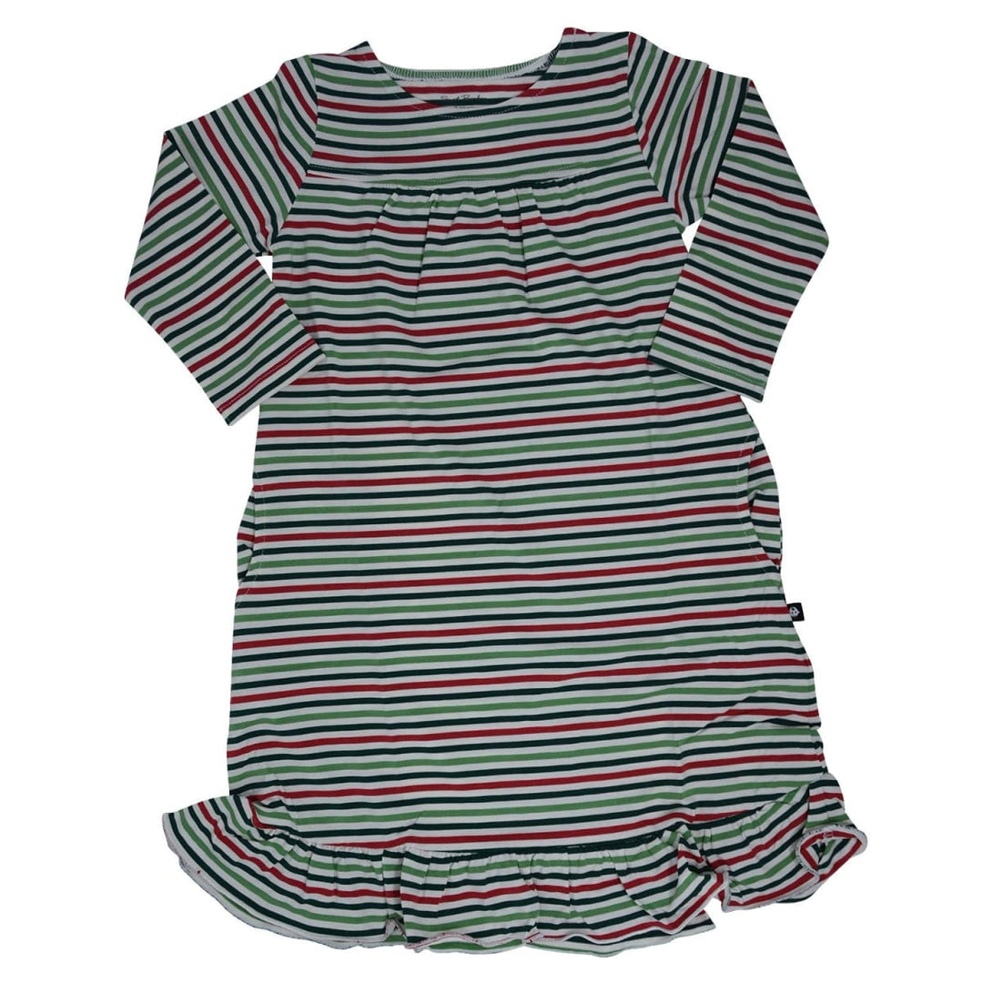 Sweet Bamboo Boho Dress - Christmas Stripes 7 Years Sweet Bamboo Boho Dress - Christmas Stripes 7 Years