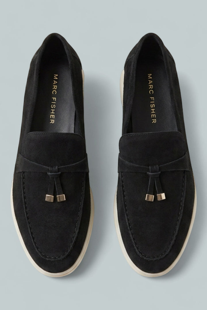 Women's Yanelli Suede Slip On Loafer - Black