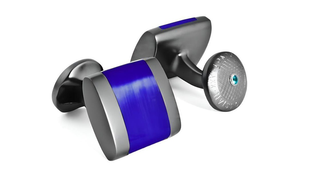 Freeway Cufflinks In Blue - Blue