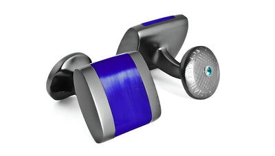 Freeway Cufflinks In Blue - Blue