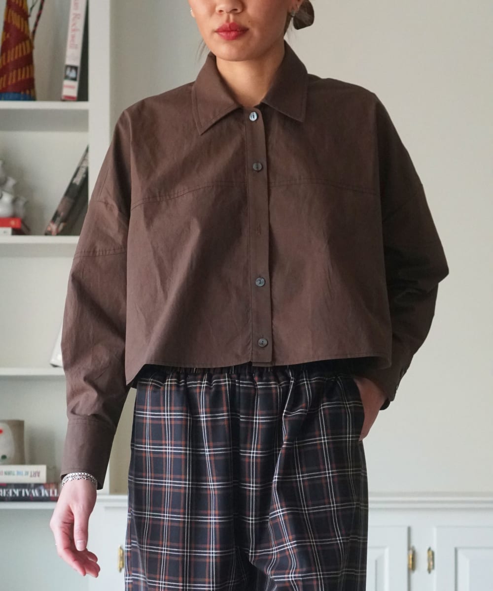 Ellie Button Down - Chocolate Brown