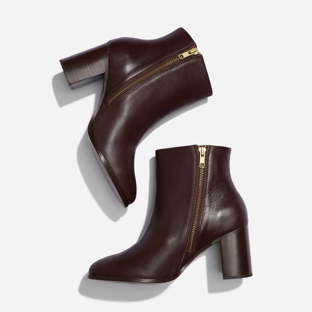 Lia Heeled Bootie - Wine
