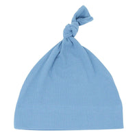 Knot Hat - Denim Blue Ribbed