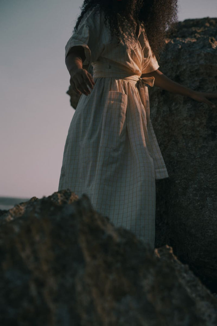Maï Wrap Dress - Canary