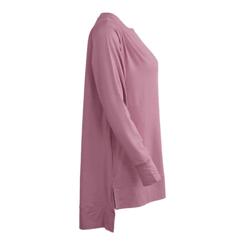 Essential Side Slit Tunic - Pink
