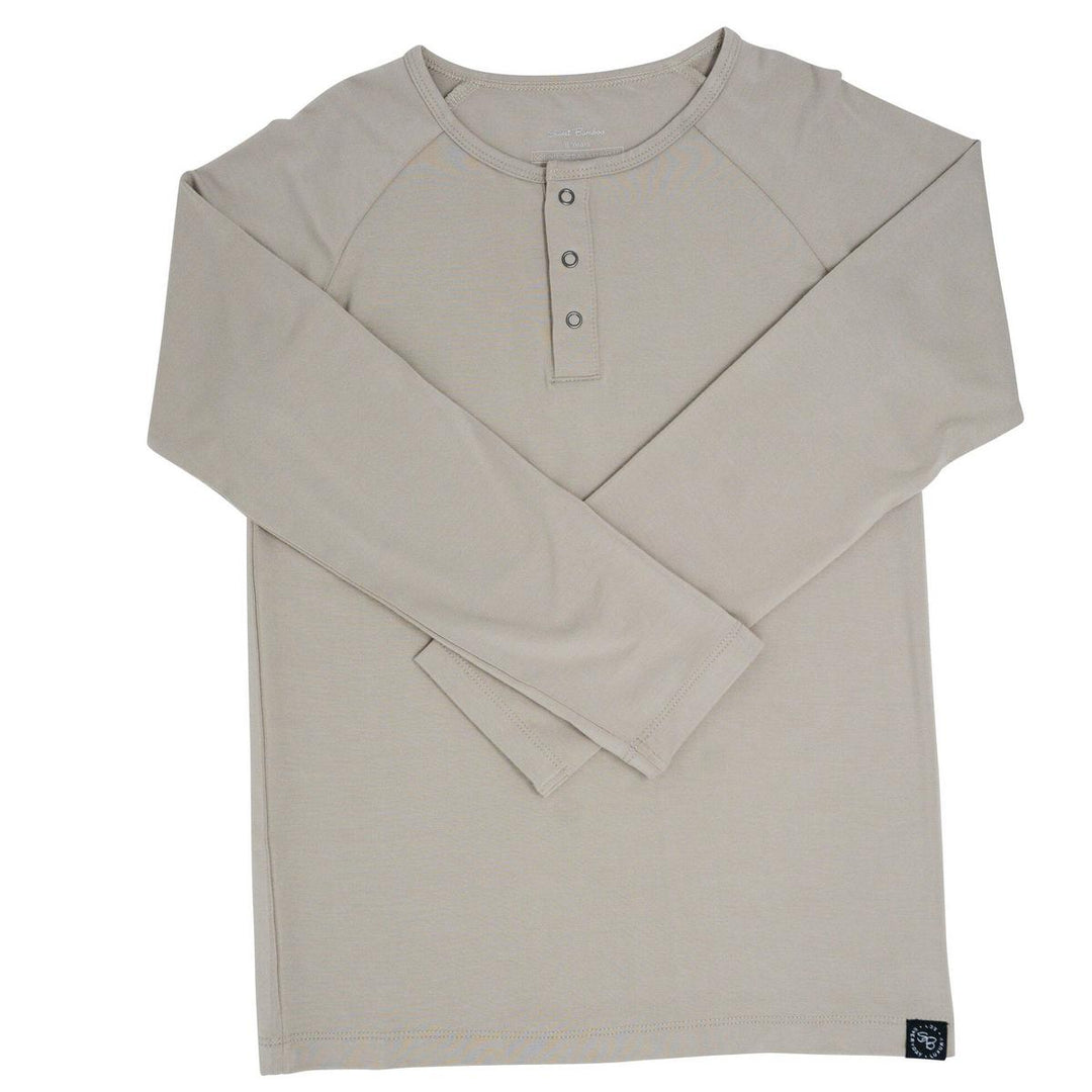 Raglan Henley - Just Taupe