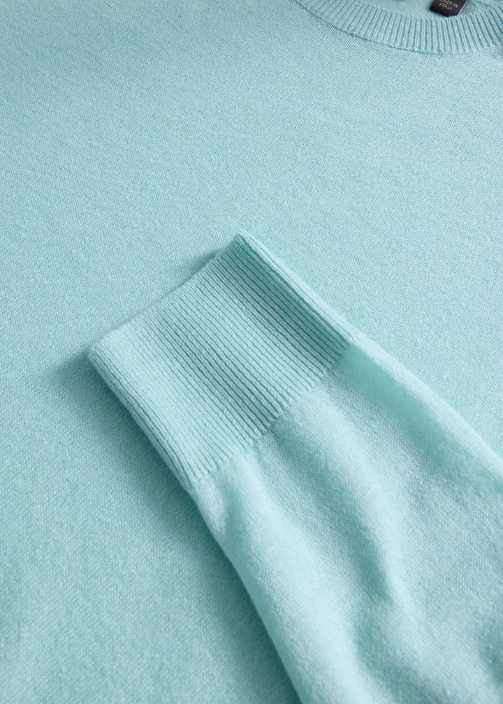 Silk Cashmere Crewneck - Mint