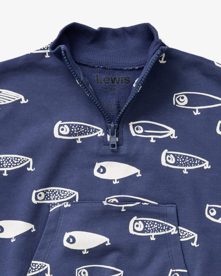 Quarter Zip - Lure Denim - Zip-up Sweatshirt