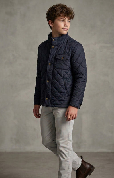 Quilted Barbour Jacket - Navy - Jacket