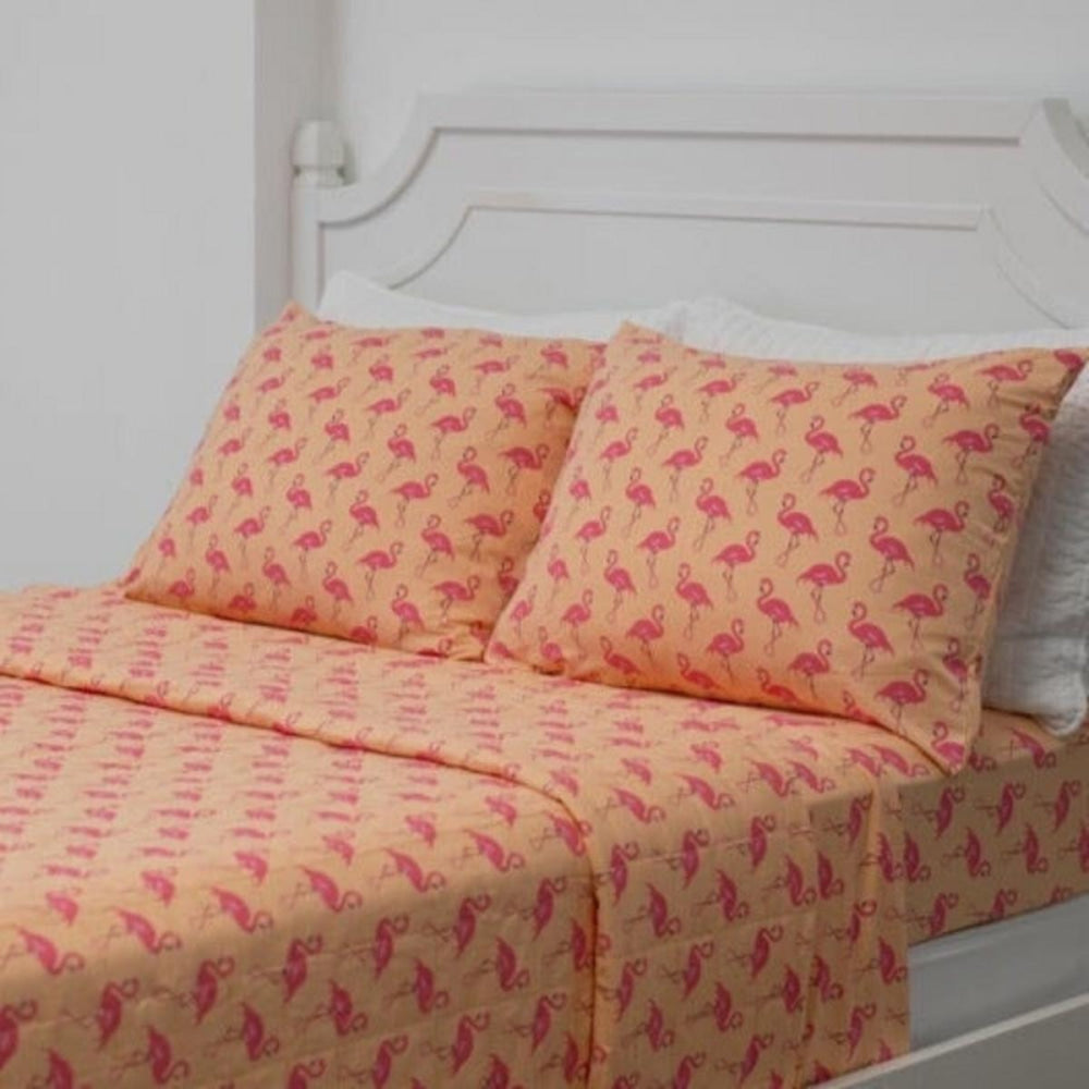 Quilted Blanket - Flamingo Peach - OS - Blanket