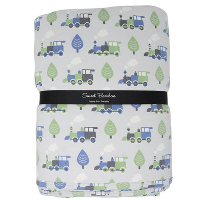 Quilted Blanket - Trains - OS - Blanket
