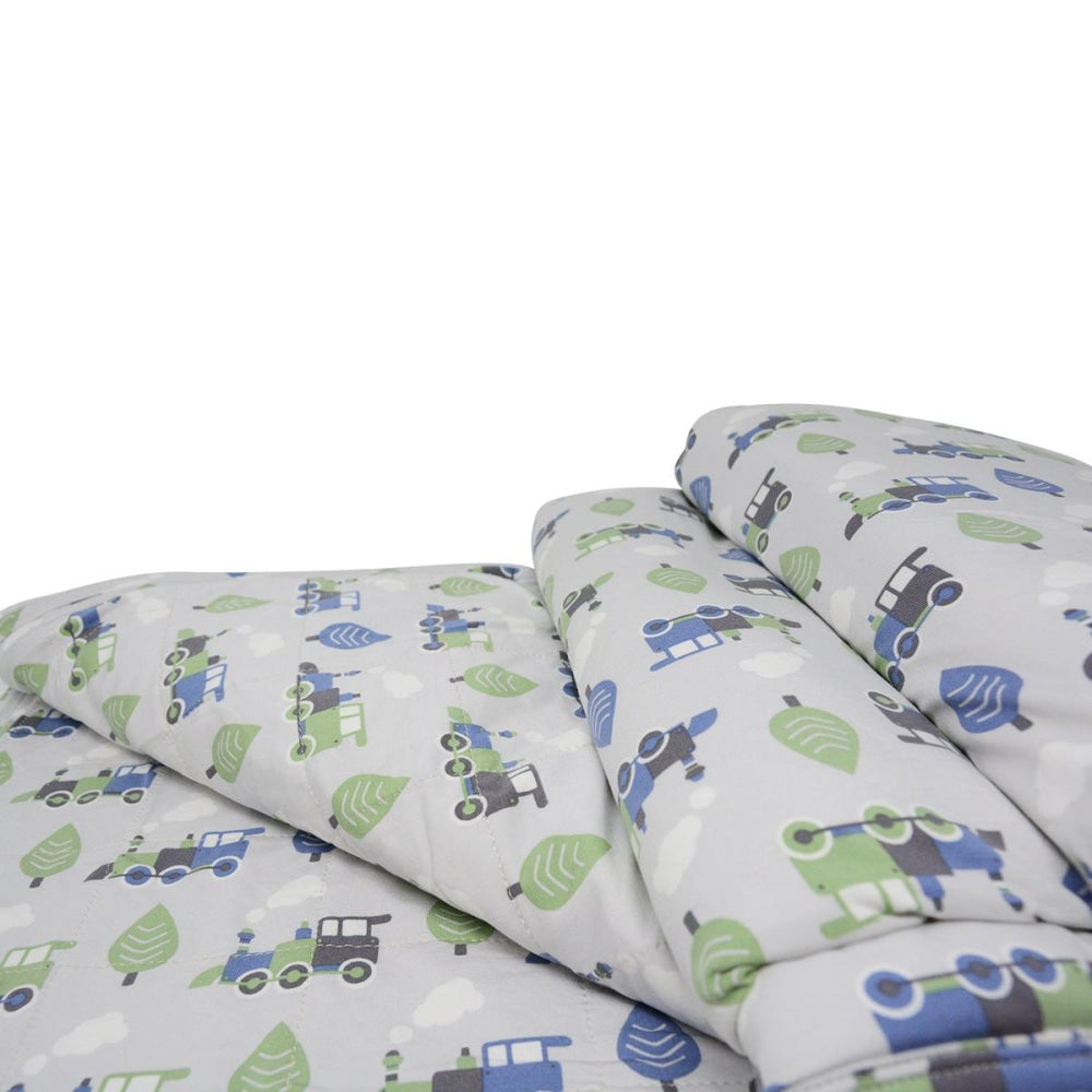 Quilted Blanket - Trains - OS - Blanket