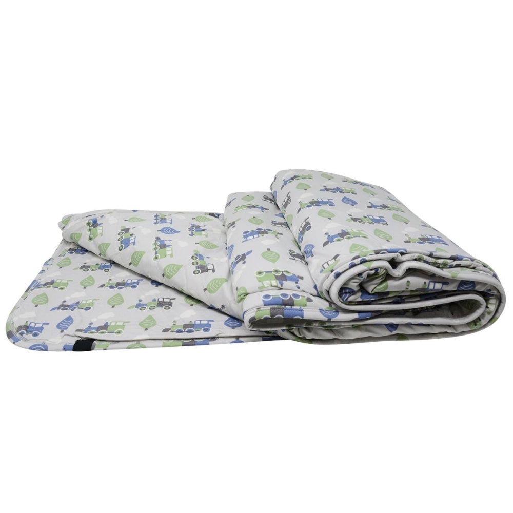 Quilted Blanket - Trains - OS - Blanket