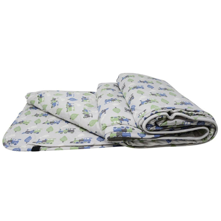 Quilted Blanket - Trains - OS - Blanket