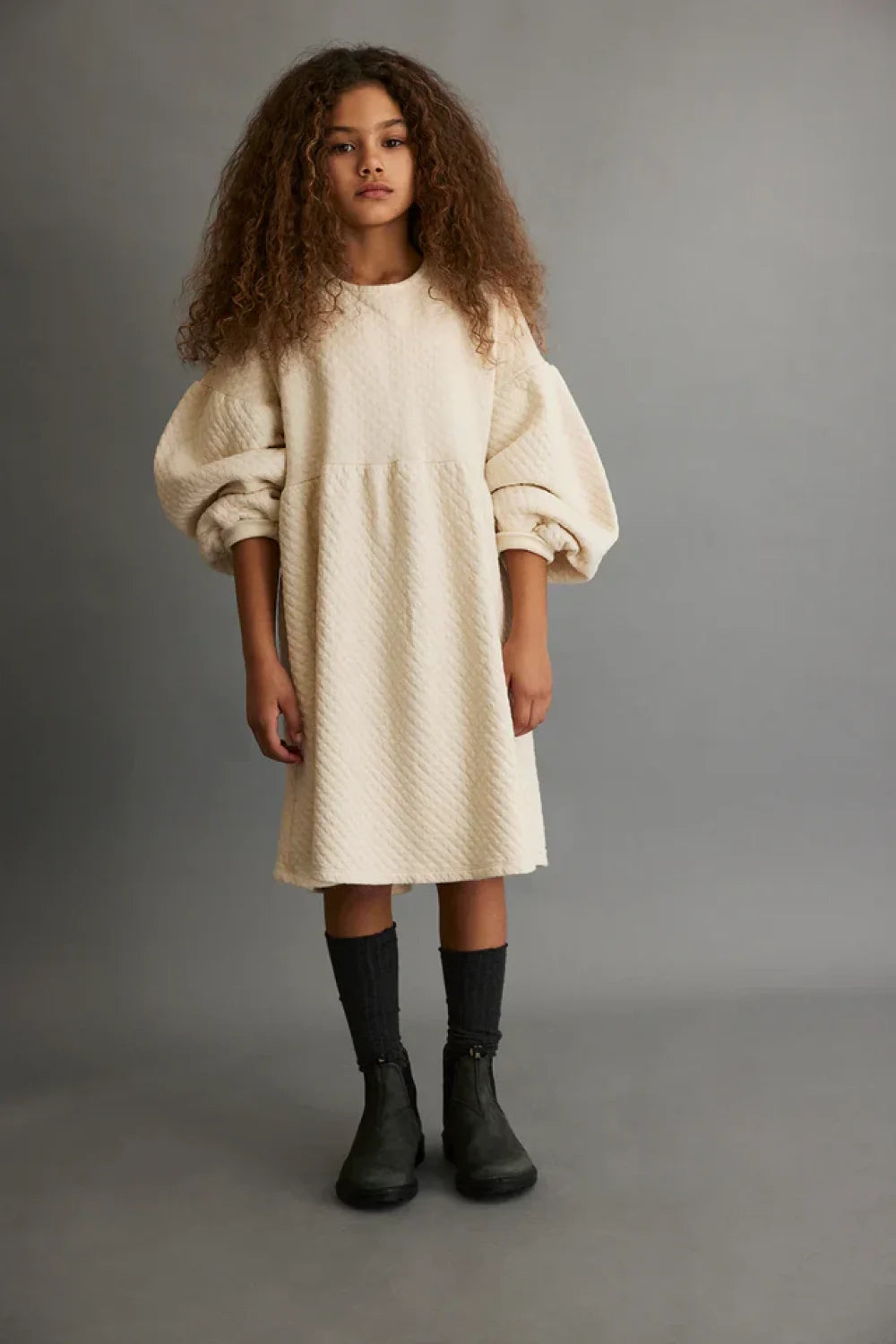 Quilted dress - Ivory - Dresses