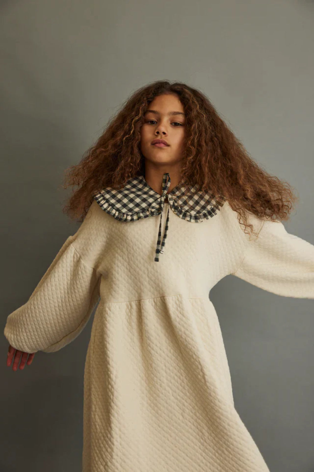 Quilted dress - Ivory - Dresses