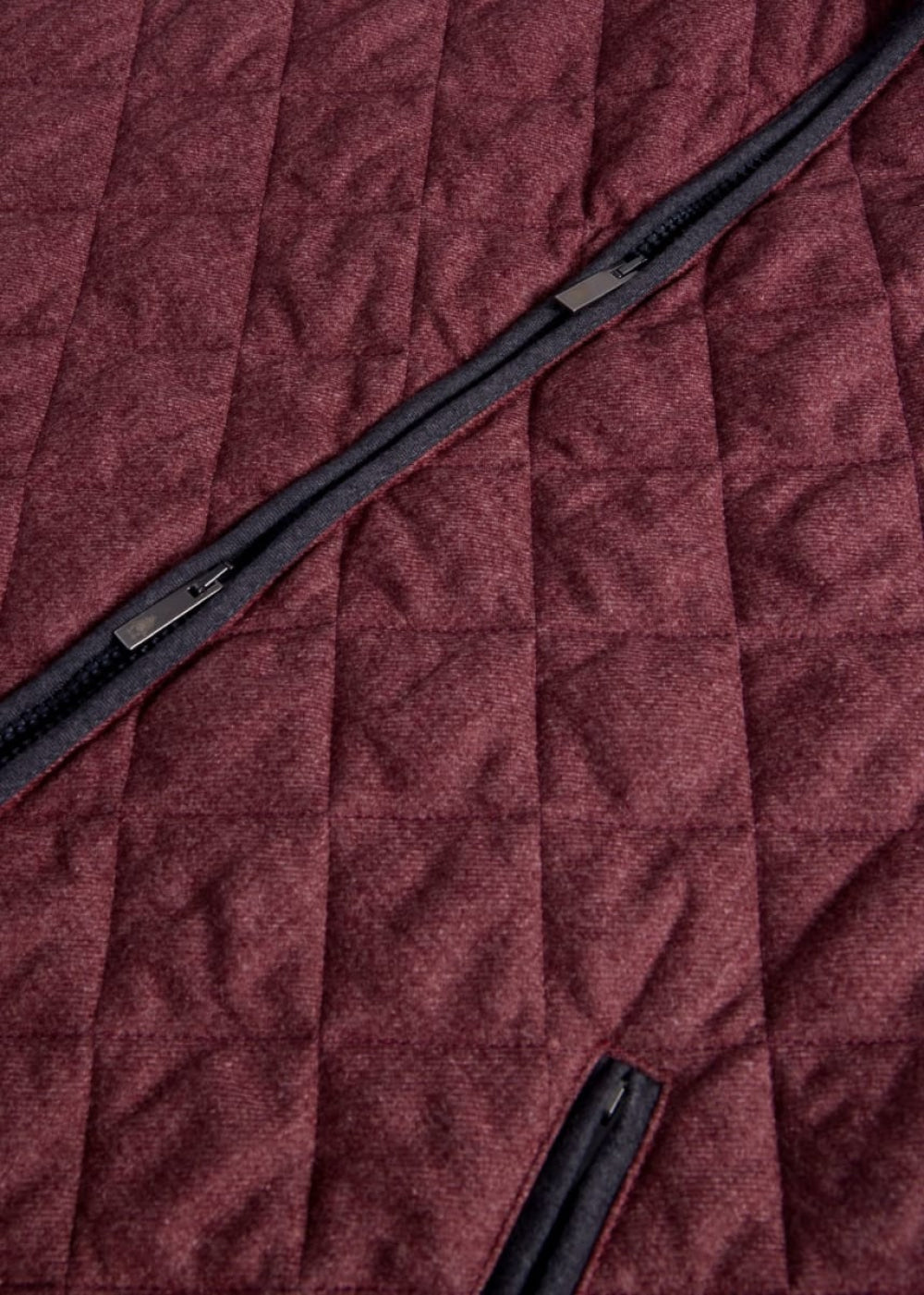 Quilted Wool Vest - Red - XXL (46) - Vest