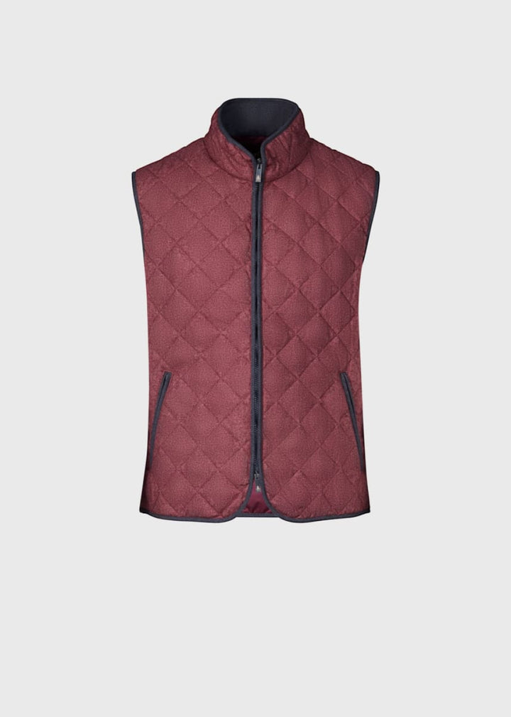 Quilted Wool Vest - Red - XXL (46) - Vest