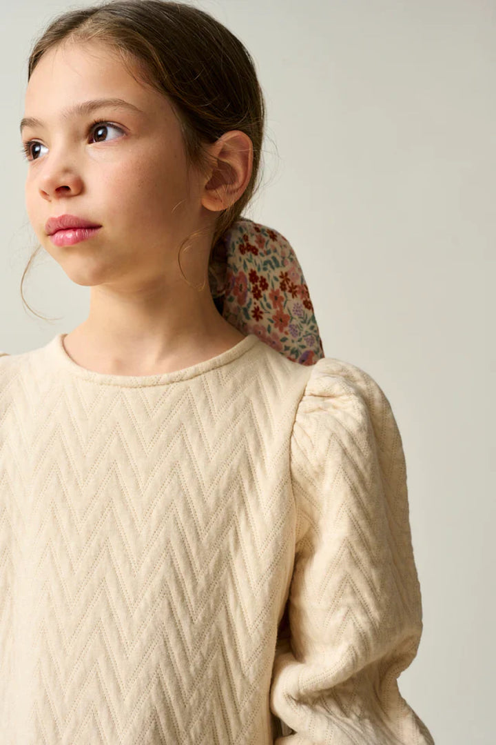 Quilted Zigzag Dress - Stone - Dresses