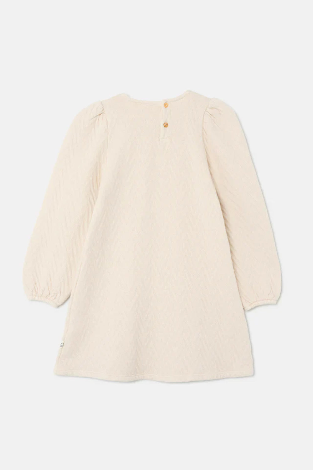 Quilted Zigzag Dress - Stone - Dresses