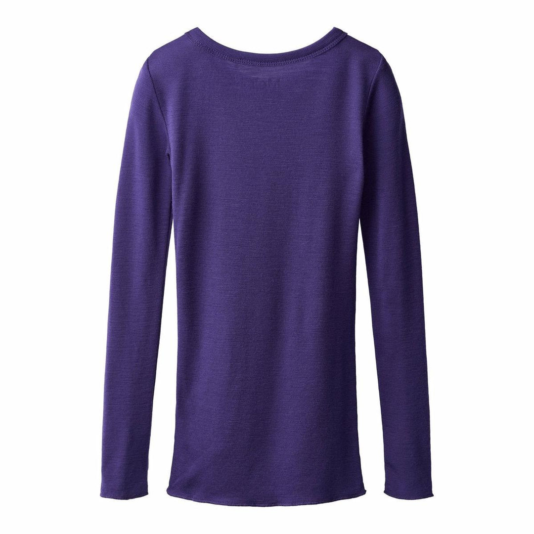 Rihanna Wool T-Shirts Long Sleeves - Space Purple
