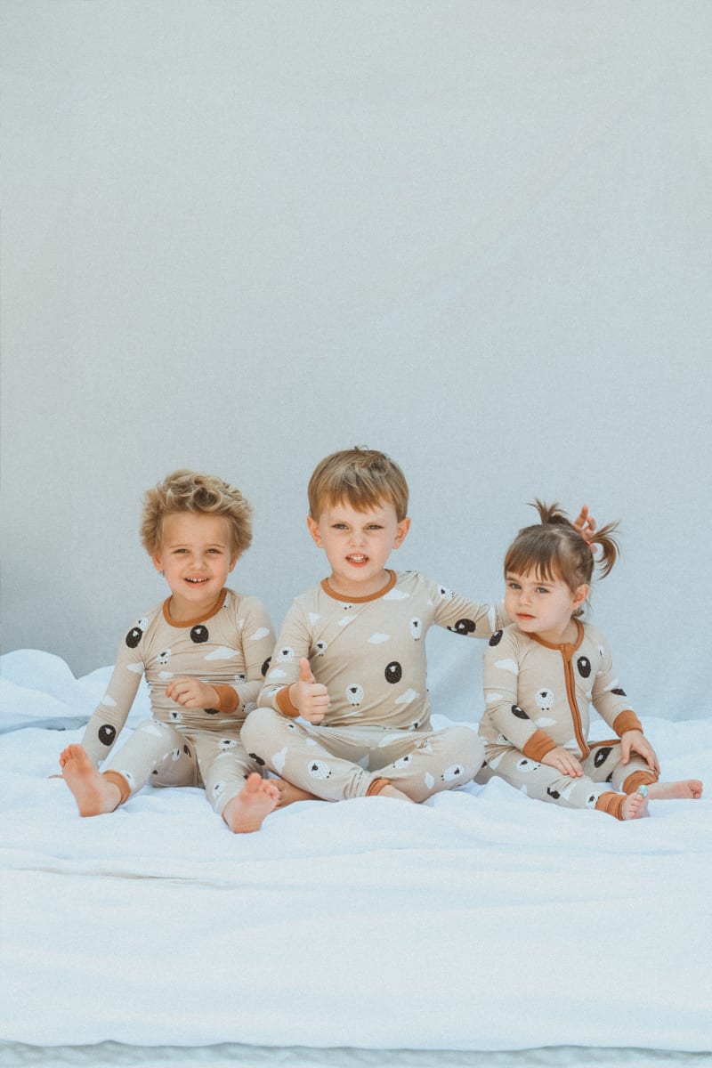 Bamboo Zip Romper - Sheep Dreams