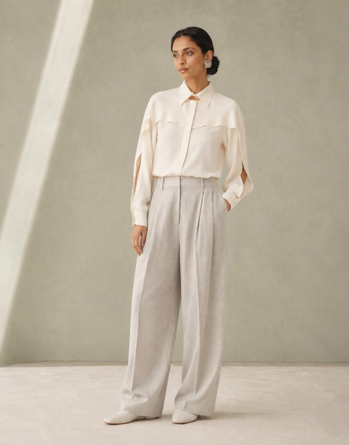 Crepe De Chine Shirt - Butter