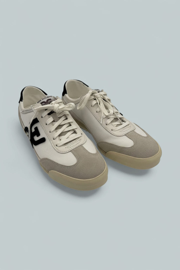 Ivey Lace-Up Sneakers - Greige/Bright White/Black