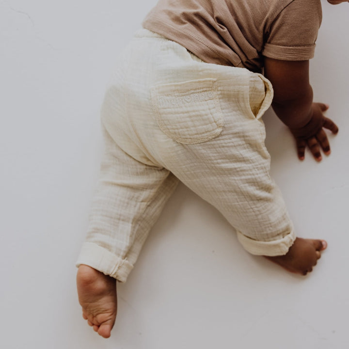 Gauze Pants - Bone