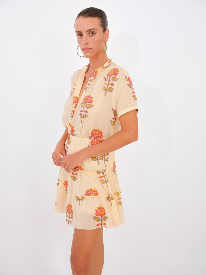 Jona Shirt - Peach Floral