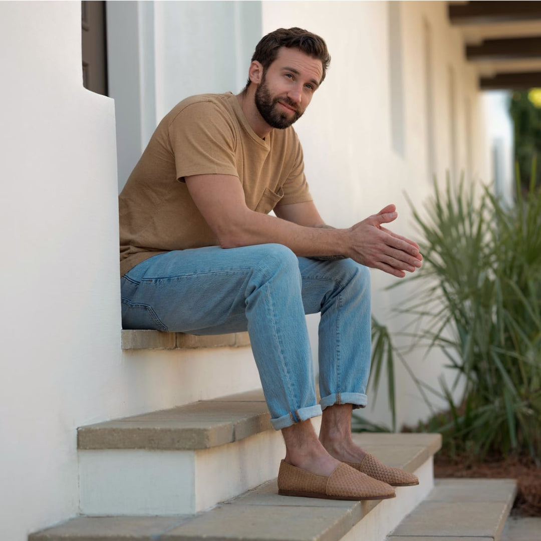 Alejandro Woven Slip On - Almond - FINAL SALE