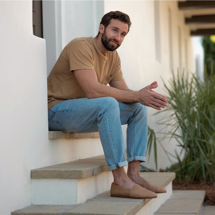 Alejandro Woven Slip On - Almond - FINAL SALE