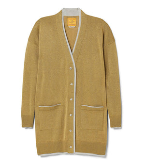 Coco Belted Cardigan - Gold