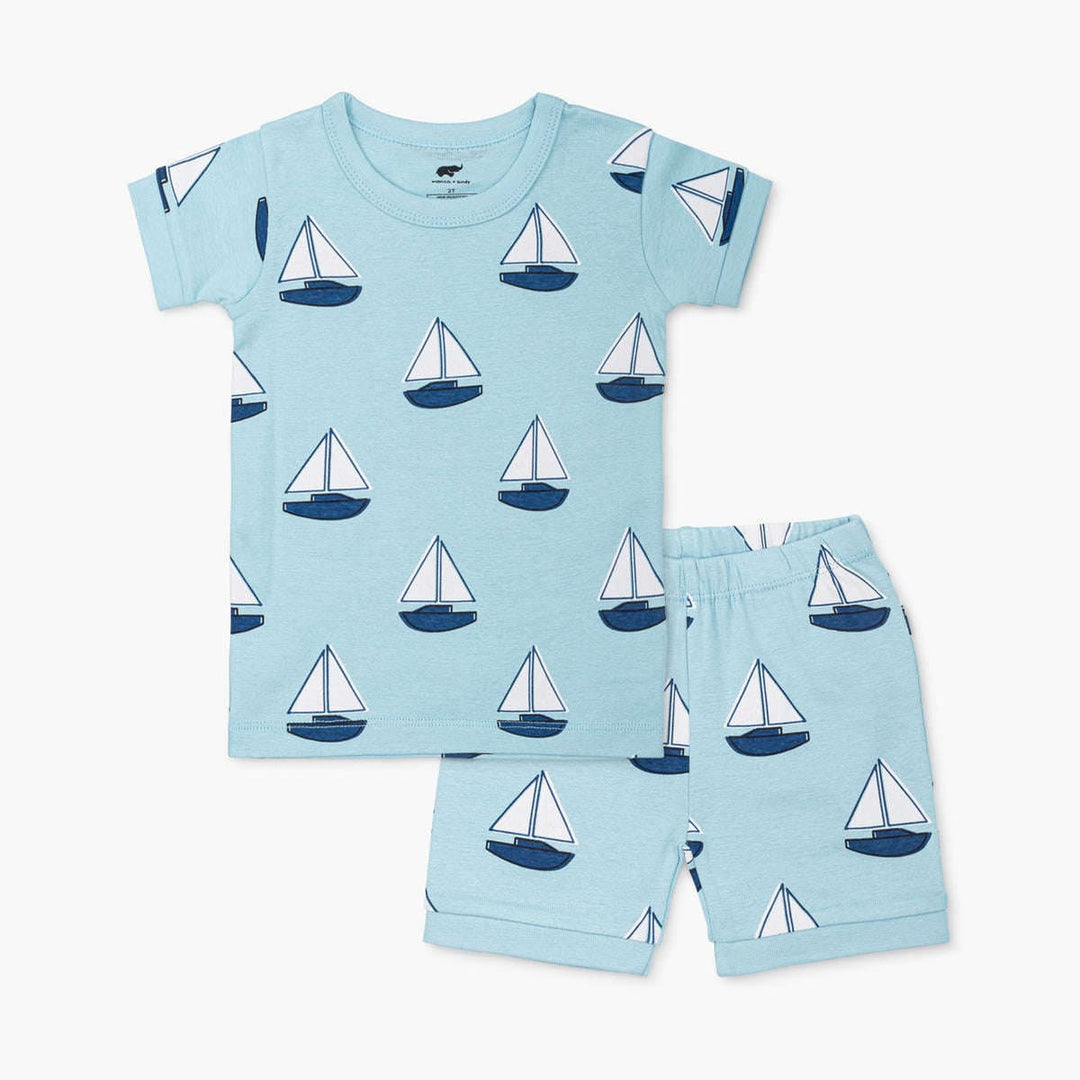 Two-Piece Shorty Pajama Set - Set Sail