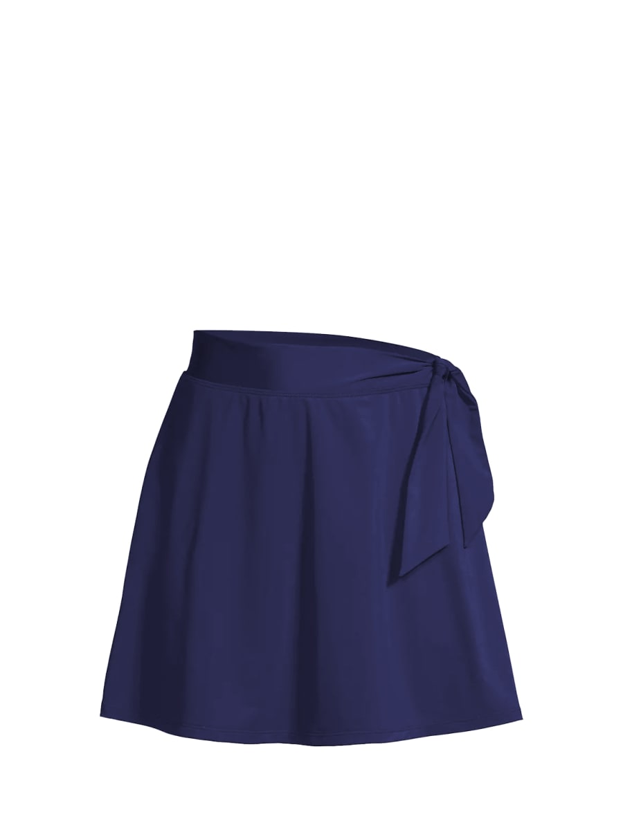 Amy Swim Skirt Satin - Navy